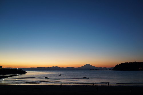 逗子海岸夕景