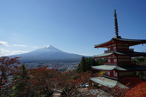 冨士と五重塔